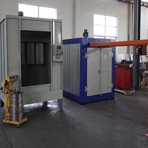 [Hot Item] Electrostatic Manual Powder Spray Booth Powder Coating Oven
