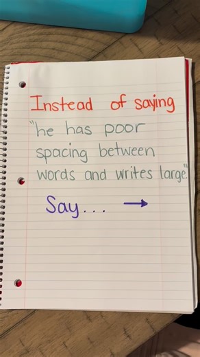 Jaime Spencer on Instagram: "Shift your language, shift your perspective! Writing in a strength-based way is crucial because it focuses on a person’s potential, effort, and existing abilities rather than deficits. This approach builds confidence, promotes motivation, and encourages growth by highlighting what is possible. Let’s empower each other through positive language! To change your writing to strength based, use my example to say student is developing __. (add skills) instead of students d