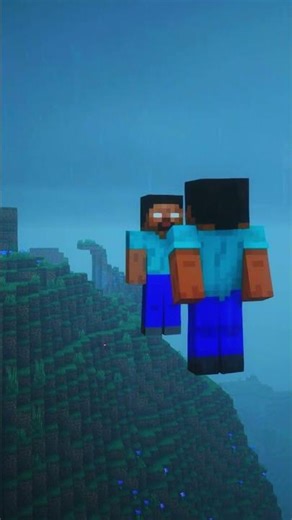 Steve vs Herobrine 🥶 #minecraft #minecraftcinematic #herobrine #steve