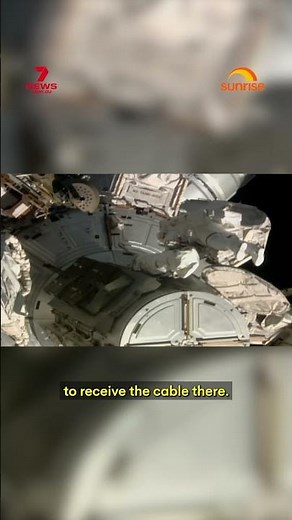 NASA astronauts conduct space walk