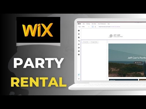 How to Build a Party Rental Website on Wix