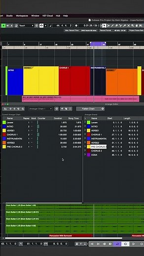 Rearrange Your Song In One Click #shorts #cubase #musicproduction