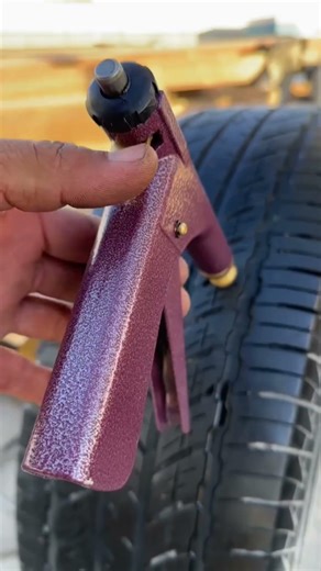 Tubeless tire repair using the plug gun method #short #mechaniclife #mechanic #shortvideo #fyp