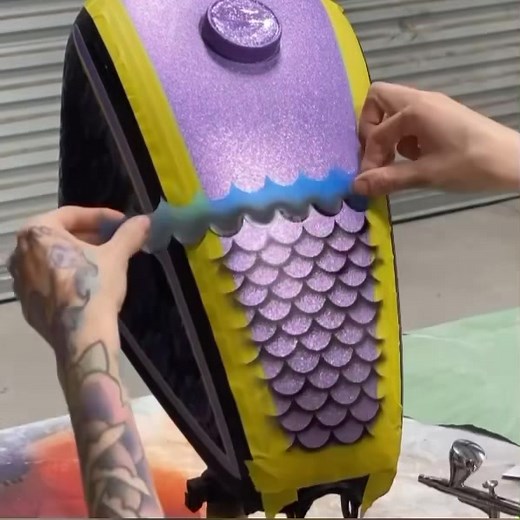 Custom Harley Davidson Motorcycle Paint Stencils