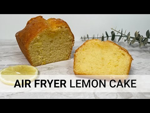 Lemon Heaven in Every Bite: Air Fryer Drizzle Cake Recipe 🍋🍰