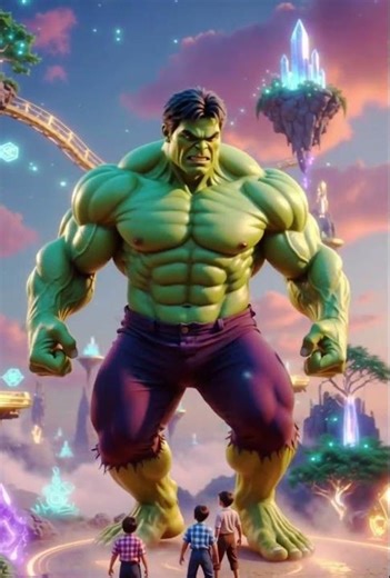 "Hulk's Magical Adventure: The Power of Friendship and Love #HulkAdventureKids #cartoon #spiderman