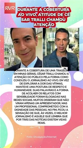DURANTE A COBERTURA DA ENCHENTE, ATITUDE DE CÉSAR TRALLI CHAMOU ATENÇÃO
