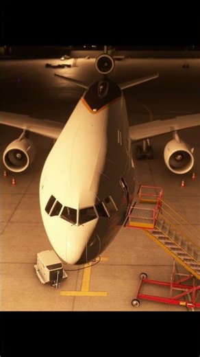 UPS Cargo Plane: Night Prep to Terminal #shorts