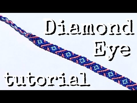diamond eye bracelet tutorial (beginner) || friendship bracelets