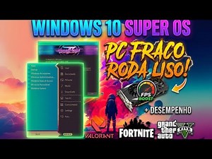 Windows 10 Super OS - Otimização Extrema e Tema Personalizado