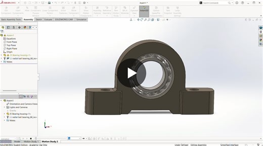 #solidworks #mechanicalengineering #cad #designengineering #engineeringprojects #motionanalysis | Amirdha Varshni Shanmugham