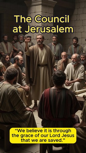 From Acts 15: Salvation is by grace, not by works #faithfulscenes #biblestory #jerusalemcouncil #grace