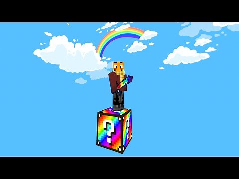 Überlebe auf 1 RAINBOW Lucky Block...