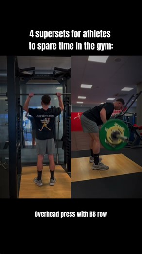Superset examples for athletes.⏳