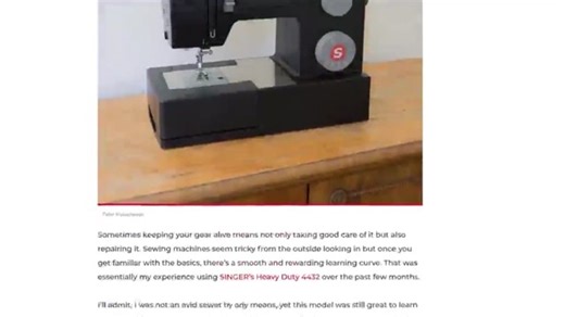 Watch Sewing Machine featured in Mens Journal on Amazon Live