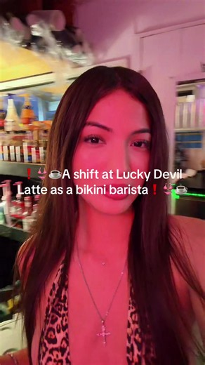 A morning shift at lucky devil latte as a bikini barista in Seattle Wa!! $370 tip total for the morning💰😪 #bikini #barista #pnw #seattle #fyp