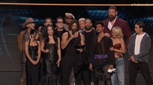 I think The Game Awards just broke the record for most people presenting a single award, with the entire cast of the Street Fighter movie announcing 'Best Ongoing Game'