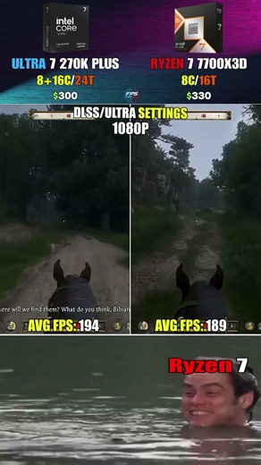 Ultra 7 270K Plus vs Ryzen 7 7700X3D - Can early closeness deceive? #pcgaming