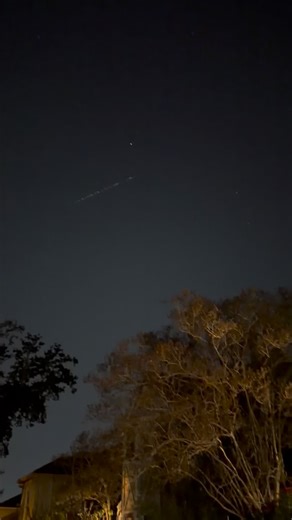 Maybe it was the reflection from the headlights of the plane coming overhead, but it wasn’t coming from the right direction, AND in person it looked much more like a row of stars. It reminded me of a flock of birds, in fact that’s what I thought it was at first then said wait, birds don’t have lights JoAnna Duh!! Yes we are quite high as well because we enjoy night time walks through the neighborhood while we puff puff pass. You should try it. After dinner, roll a d👀bie, take your loved one(s) 