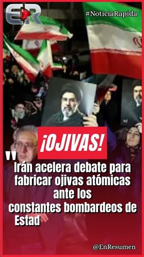 LAS FACCIONES DURAS DE TEHERÁN EXIGEN EL ARMA ATÓMICA #Ultimahora #shorts