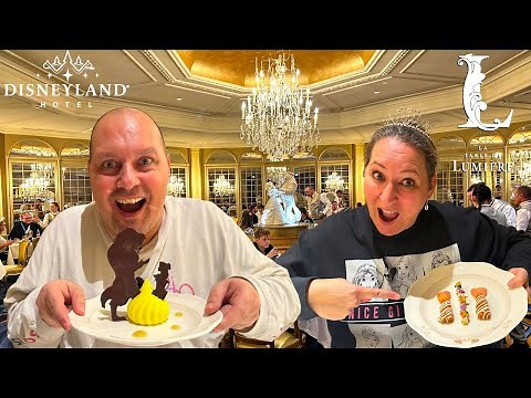 INCREDIBLE DISCOVERY OF THE TABLE OF LIGHT RESTAURANT AT THE DISNEYLAND HOTEL IN DISNEYLAND PARIS