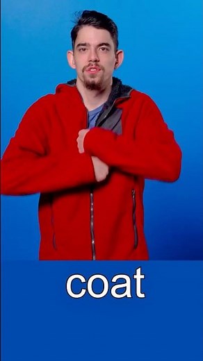 ASL sign for Coat #learnsignlanguage #signlanguage #aslclass