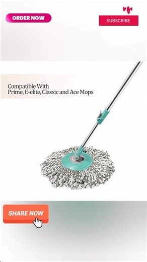 Spotzero by Milton Spin Mop Spares Set 🧹 | Handle + Microfiber Refill | Easy Cleaning ✨