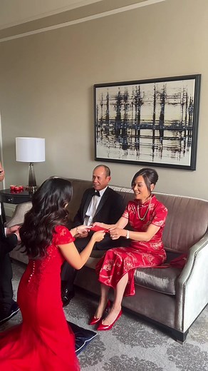 Tea ceremony dress from @eastmeetsdress 🧧🍵 | Ceremony Dresses