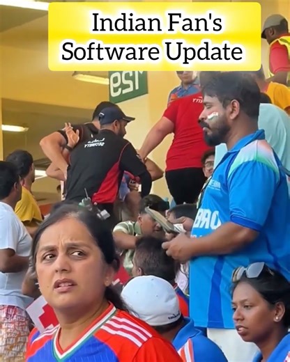 Indian Fan's Software Update By Security Officer's in Pak Ind Asia Cup Final