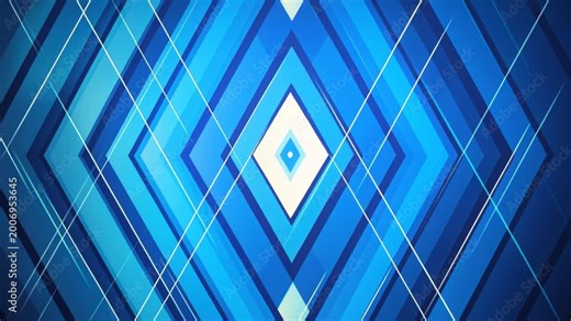 Geometric Abstraction in Azure: An artistic interplay of geometric shapes in varying shades of blue, with clean lines creating depth and visual interest. Capturing the sense of order and elegance.
