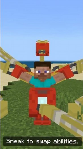 Minecraft Iron Man 😂 Vs Avengers Iron Man 😍 #minecraft #video