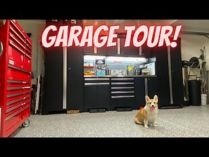 Garage Tour! | New Age Pro Cabinets, Harbor Freight & Corgis!