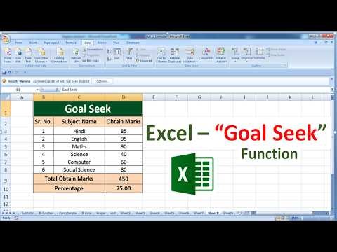 How to use Goal Seek Function in Microsoft Excel | Goal Seek in MS Excel