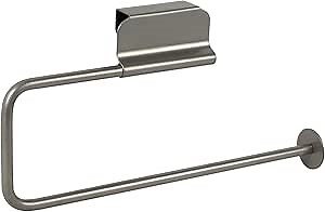 Spectrum Diversified Euro Over-The-Cabinet Paper Towel Holder, Satin Nickel