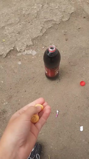 Soda Bottle Explosion with Candy Impact