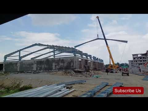 Pre Engineering Building Full video at site Fixing #construction Visit viralvideo