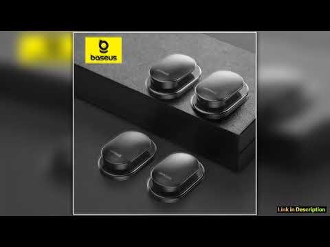Baseus 4PcsLot Car Hooks Organizer Storage Hanger for USB Cable Headphone Key Storage Car Accessory