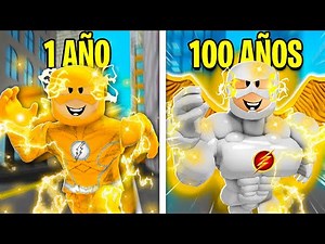 100 YEARS as GOLDEN FLASH! (Roblox)