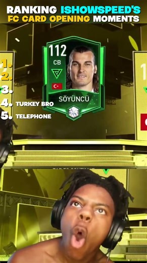 Ranking Best Speed FC Card Opening Moments #ishowspeed #viral #stream