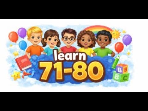 Easy Numbers Drawing 71–80 ✏️ | Learn to Draw Numbers | Kids Learning 🔥🔥🔥🔥