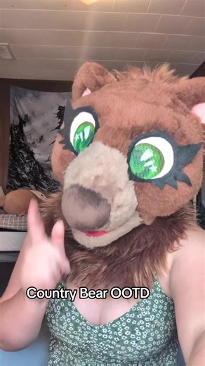 Country Bear girl OOTD #fursuiting #furryfandom #fursona #fursuit #furry