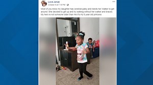 Austin 6-year-old with cerebral palsy walks without walker for first time