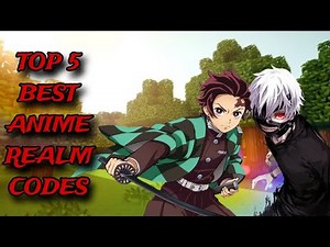*NEW* TOP 5 BEST ANIME REALM CODES FOR MINECRAFT BEDROCK EDITION!