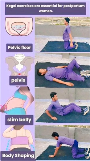 4 Best Postpartum Exercises to Strengthen Pelvic Floor & Flatten Belly Fast | Postpartum Recovery 💪✨