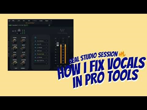 How I Fix Vocals in Pro Tools (Real Studio Session 🔥
