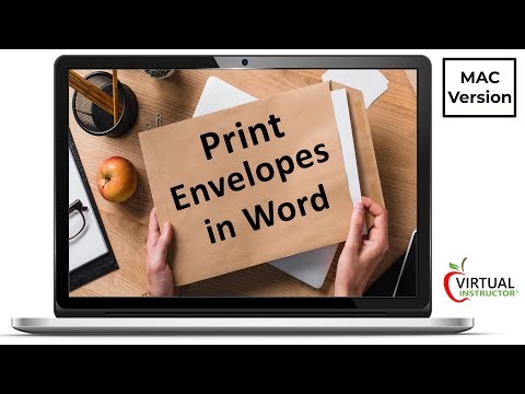 How to Print Envelopes in Word MAC Version