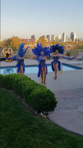 Showgirl's Performance Viva Las Vegas! Dancing & Singing Showgirls!