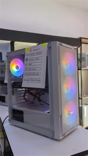 Config promo: 🔸 RYZEN 5 5500 🔸 AMD FAN 🔸 GPU XFX RX 6500XT 4GB 🔸 Colorful b450mt 🔸 8/16 gb ram 🔸 SSD NVME 256GB 🔸 PSU GEAR MASTER 500W 80 GOLD 🔸 CASE XANDER HULK 4 RGB FANS PRICE : 98000da 0542019970☎️☎️ LIVRAISON 69 WILAYA 🚚📦 | 38 تاك لاند