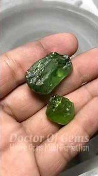 Satisfying Peridot Transformation |Gemstone Cutting Process #viralvideo #1millionviews