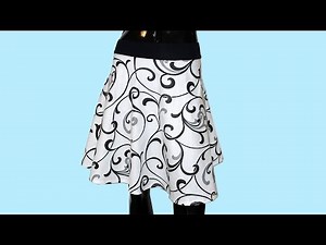 Jak se stříhá půlkolová sukně